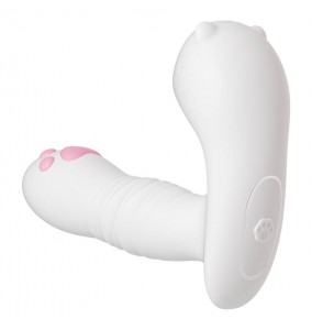 MizzZee - Cute Cat Pleasure Suction Thrusting Wearable (Support APP Mini Programs - Chargeable)	